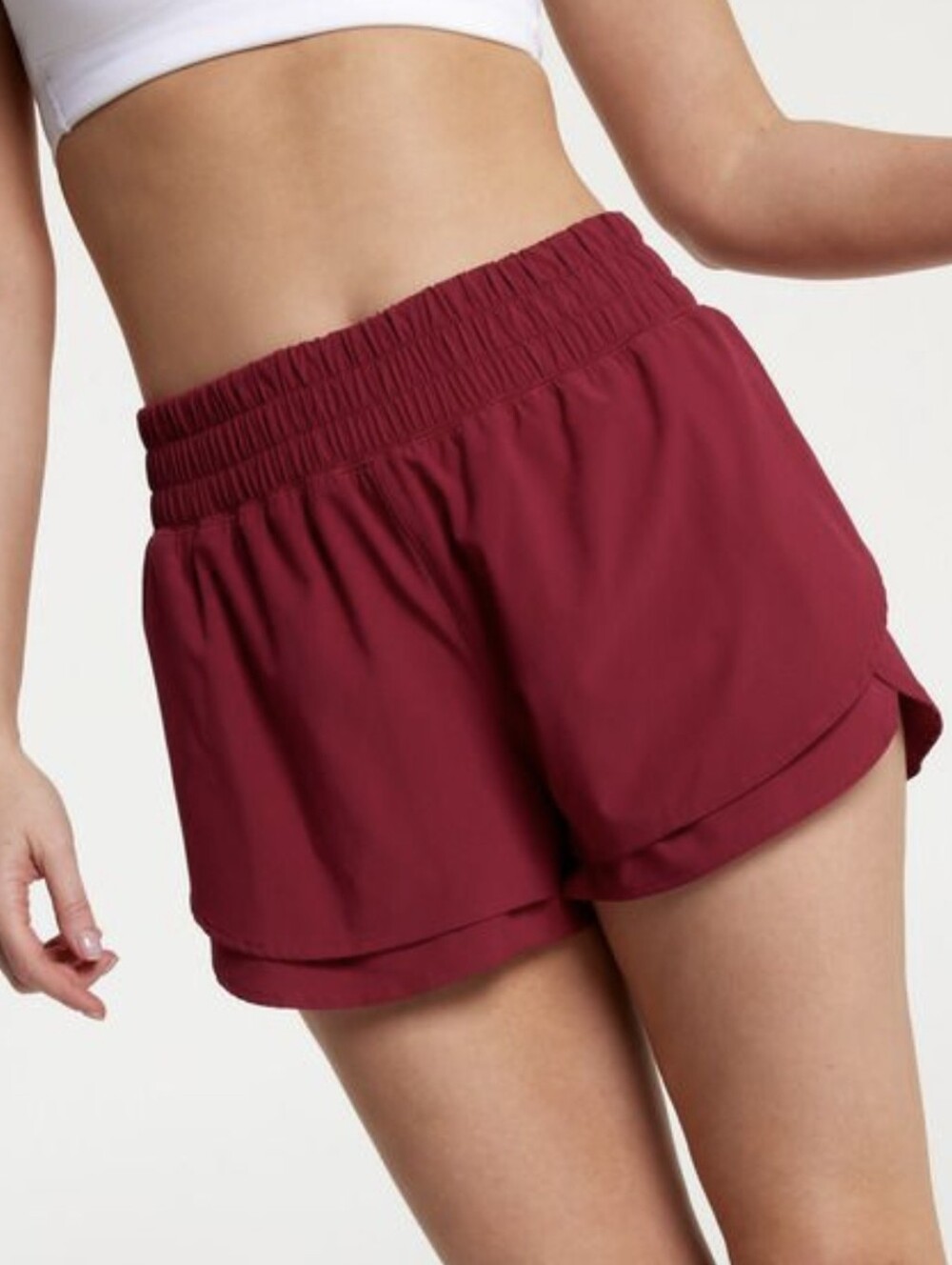 CALIA Women's Step Up Short Sz Large Red Color
